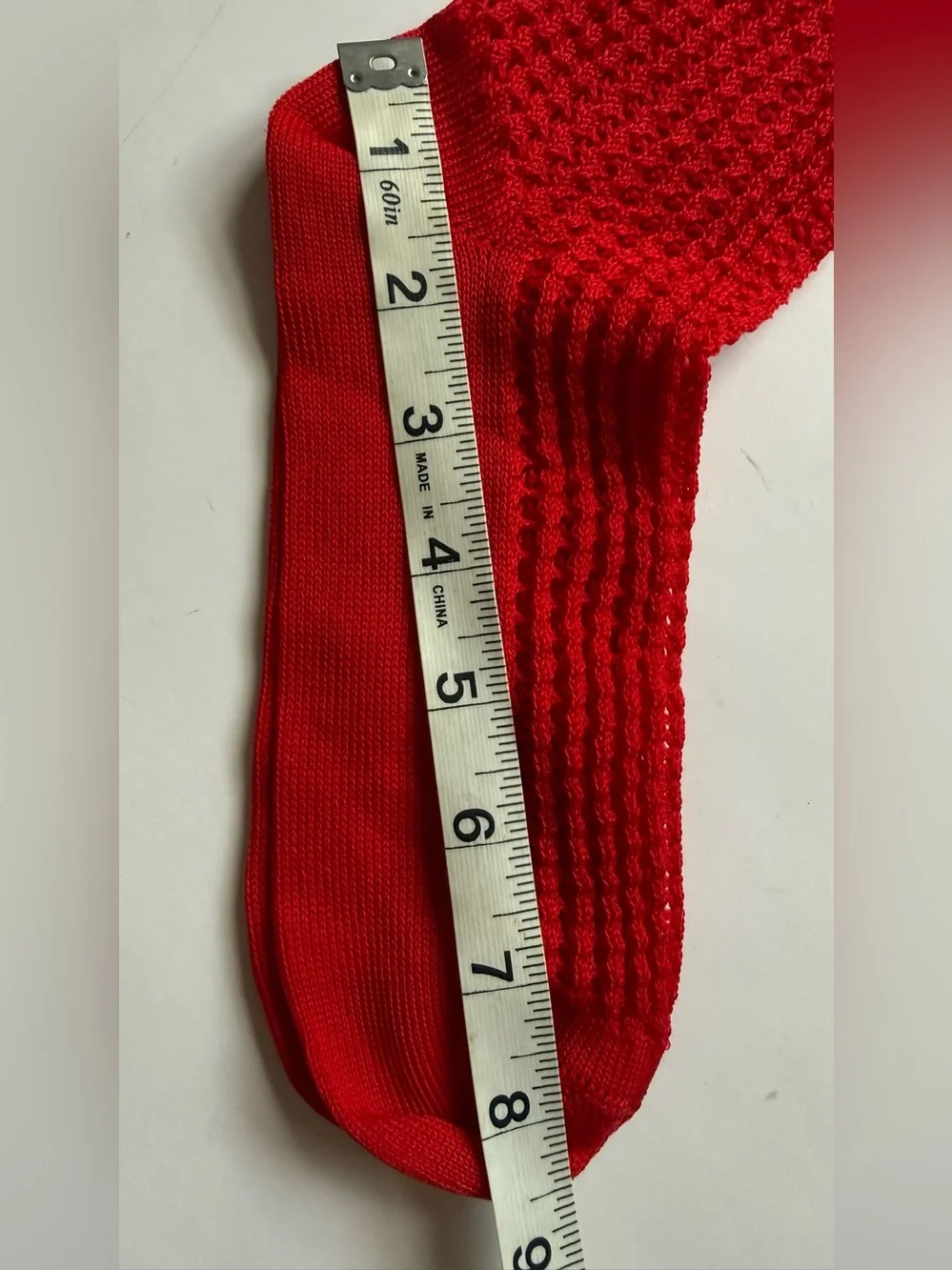 Maria La Rosa Red Crochet Socks New